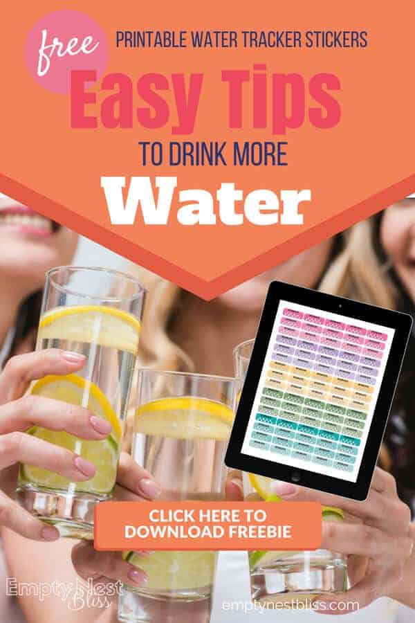 What's the best way to drink water? Free printable water consumption tracker stickers and Great tips to get that water in!