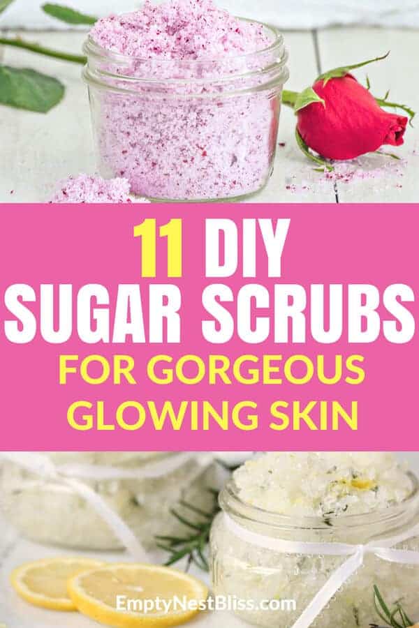 Sugar Scrub Recipes that you can DIY and are inexpensive, easy and soooo good for your skin! Homemade Sugar Scrub DIY Easy Recipes #DIY #spaday DIY Crafts Home