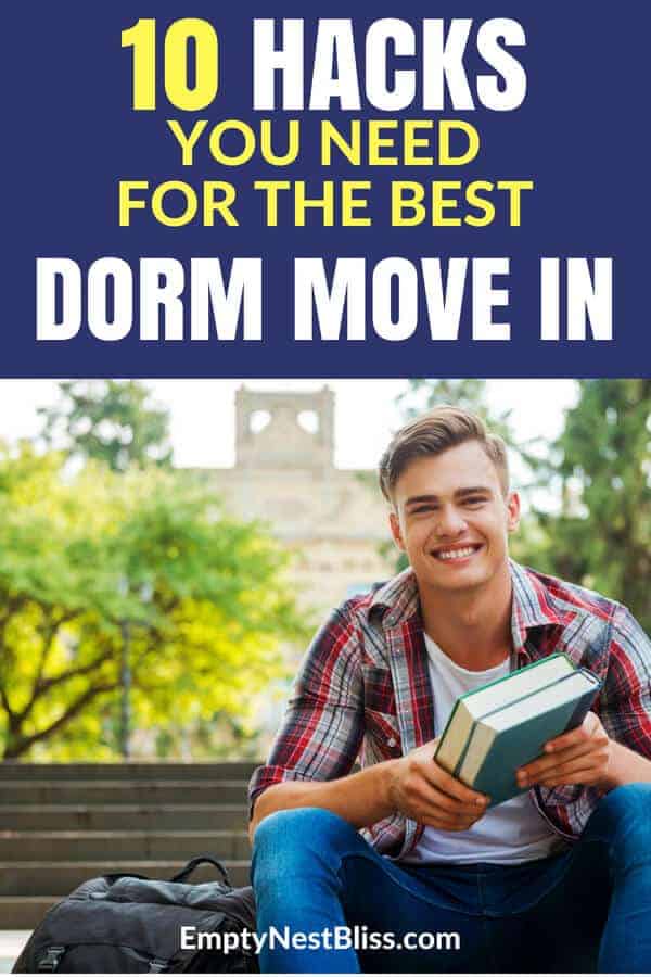 Move in dorm hacks to help your day go smoothly. #dormroom #college #dorm #parenting