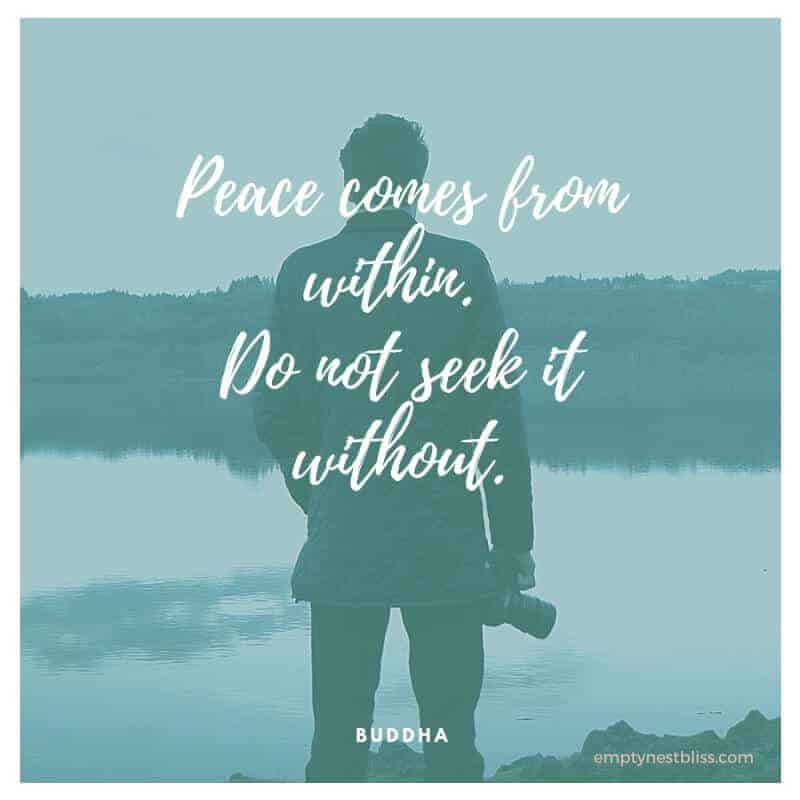 quote:  peace comes from within.  Do not seek it without.  By Buddha.