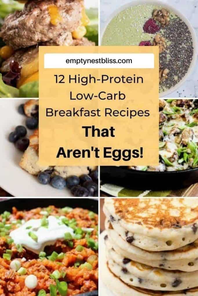 Looking for keto breakfast ideas?  Here are 12 high protein low carb breakfast ideas without eggs that you'll love to start your day with!