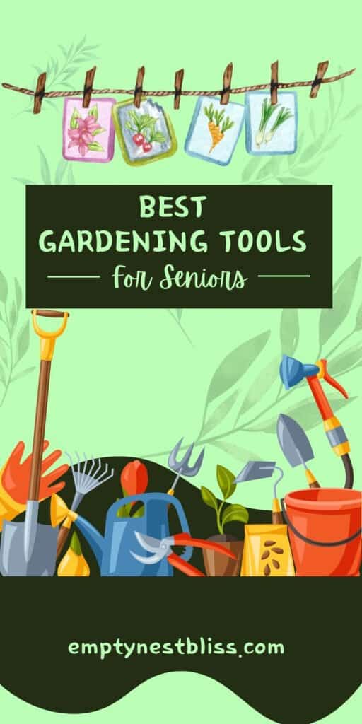 best gardening tools for seniors:  There's no need to stop gardening as you age even if you have mobility issues.    Here are the top tools to help older gardeners stay active in the garden.