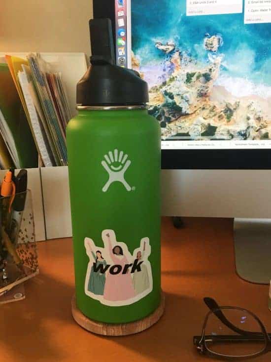 My Hydro Flask keeps me drinking water all day!
