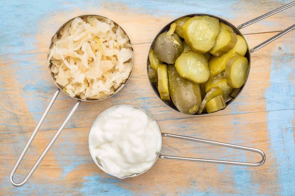Fermented foods can provide a great source of probiotics for your gut health diet.